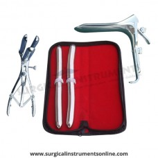 Hegar uterine dilator set,15-16,17-18, mathieu speculum, grave large